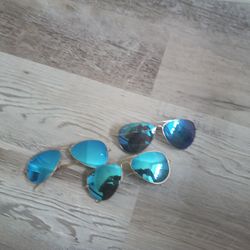 3 Pairs Of Sunglasses 1 Ray Ban Polarized 1 Ray Ban And 1 Maui Jim