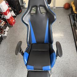 Gaming Chair Blue & Black
