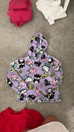 Girls’ Hello Kitty Fleece Hoodie – Size 6–8