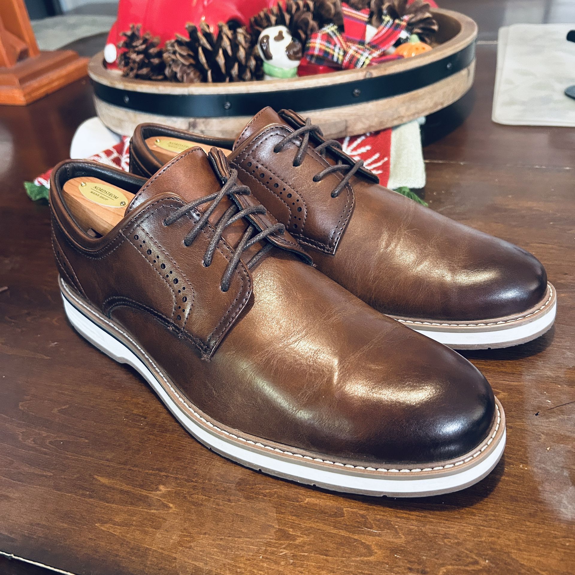 RUSH Gordon Rush Men's Plain Toe Oxford Derby Dress Shoes Size 10 (# 301334)