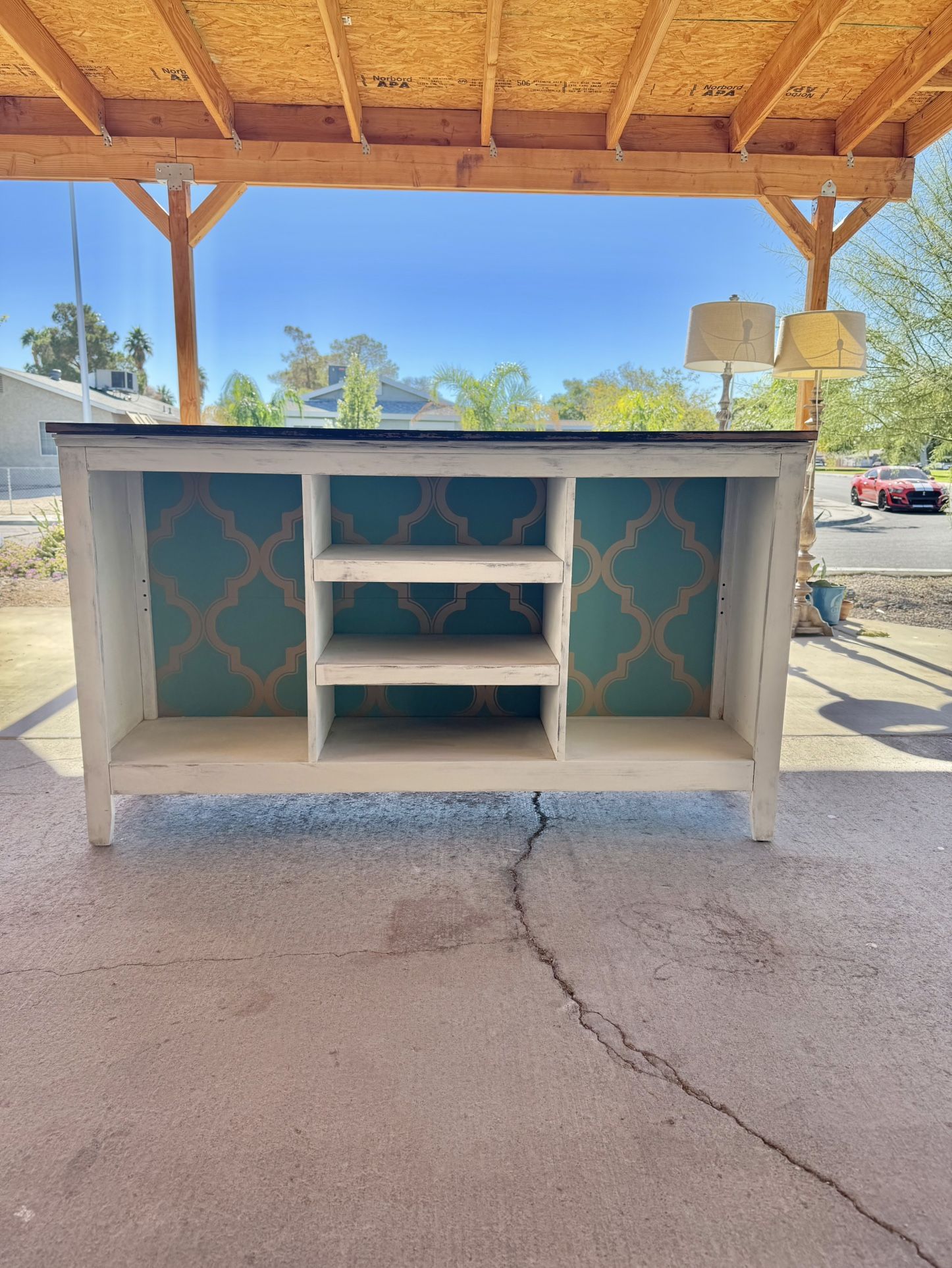 Unique Rustic Farmhouse Entertainment Center Console Table Mesa TV