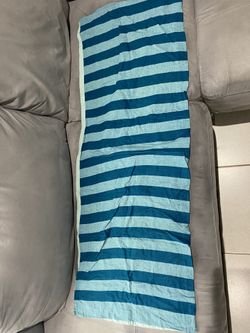 Body Pillow Cover (striped Teal)