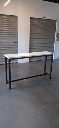 Marble-Top Console Table