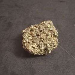 Natural Cluster Of Sparkling Brass-Yellow Pyrite Crystal - Also Known As "Fool's Hold" 1 1/8" X 1 1/8"