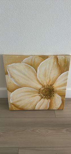Large Floral Canvas Wall Art