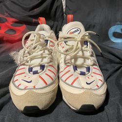 Nike White and Red Sneakers Stylish Athletic Footwear