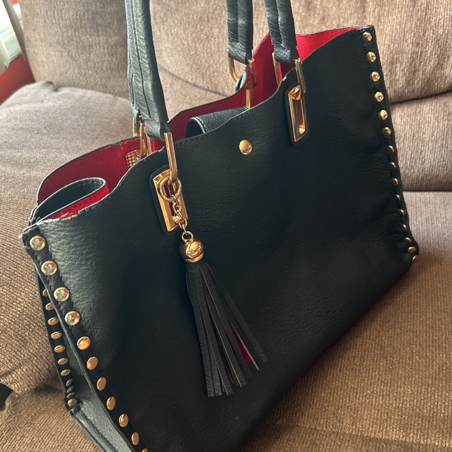 Black Leather Purse