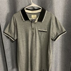 grey polo shirt 