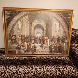 Painting The School Of Athens By Rafael 
