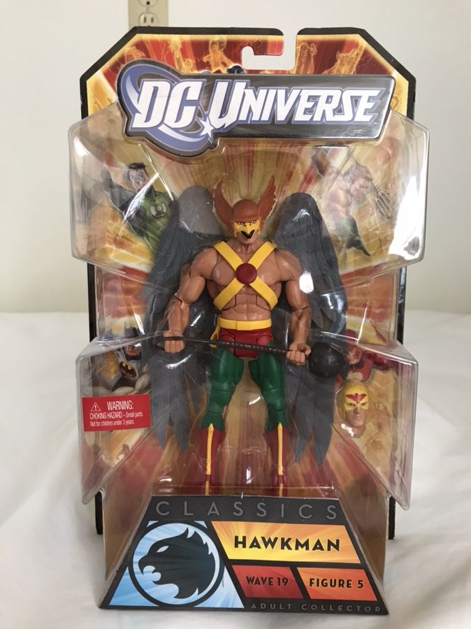 DC UNIVERSE CLASSICS S.T.R.I.P.E. SERIES WAVE 19 FIGURE 5 HAWKMAN CARTER HALL 6 INCH FIGURE WITH LEFT ARM OF STRIPE