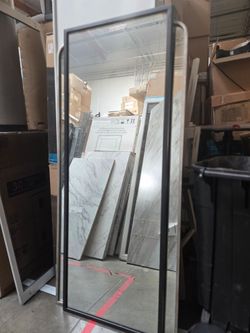Floor mirror in black
