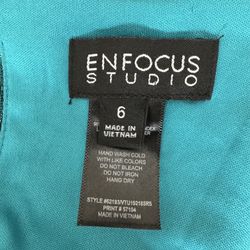 ☘️ 👗 Green Maxi Dress - SIZE 6 - NEW! Boatneck, Sleeveless, Beaded Waist, Floral Print