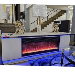 Black Friday Thanksgiving  70.5 " TV Stand With Fireplace  // Different Models Available 