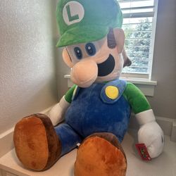 $100. New 4 Feet Tall Nintendo Luigi Plush. New With Tags.