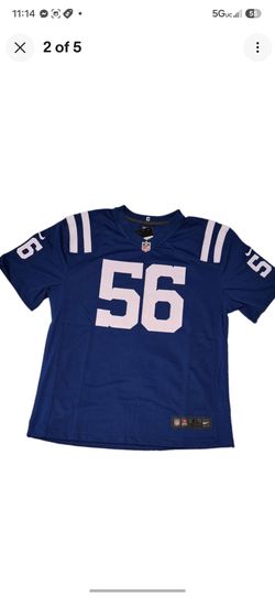 Nike Youth NFL Indianapolis Colts Nelson #56 Blue/White Jersey Size XL