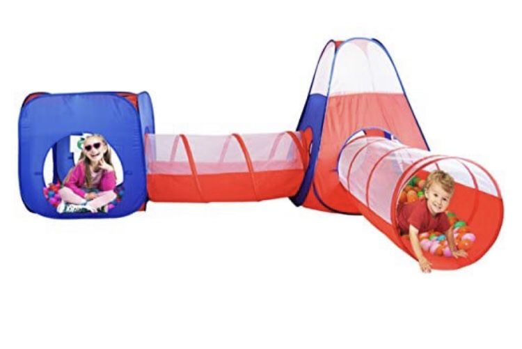 4 Piece Play Tent, Tunnels and Carry Case - Pick Up Only, OBO