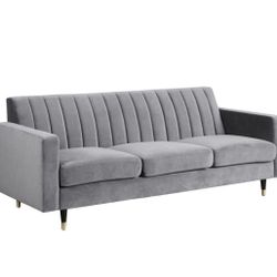 Lola Velvet Grey Sofa

