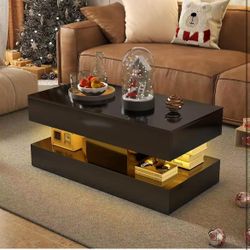 ❤️‍🔥 Summer Garden Modern high-gloss LED coffee table