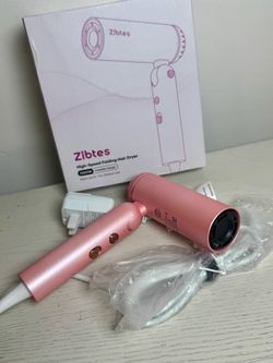 Zibtes Foldable Hair Dryer (160,000 RPM) with Diffuser