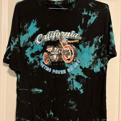 SHEIN California Retro Power Garage T-shirt - Size Small 
