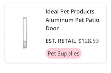 Ideal Pet Products Aluminum Pet Patio Door