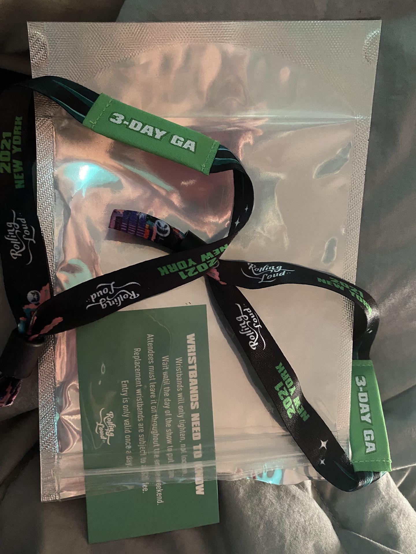2 Rolling Loud New York 3-day Wristbands