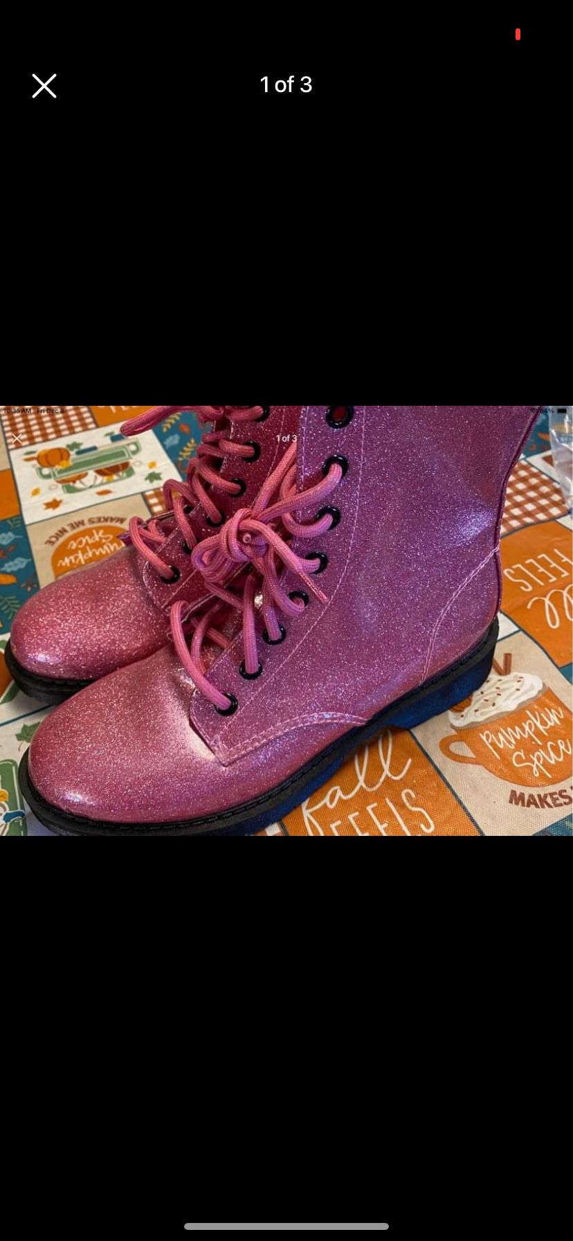 Girls Lace Up Boots 