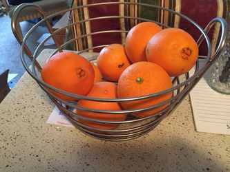 Nickel Fruit Basket