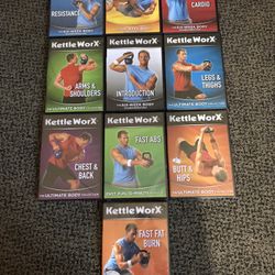 Kettle Work Total Body Workout Set Of 10 Dvds