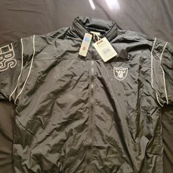 BRAND NEW MITCHELL AND NESS RAIDERS HOODIE JACKET RETRO