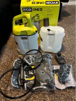 ONE+ 18V Cordless Battery 2 Gal. Chemical Sprayer w/ Battery , extra Container & Sleeve