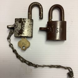 Brass Pad Locks USN Stamp In Body Of The Lock USN ( United State Navy ) $20