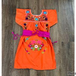Size 6, girls Mexican dress