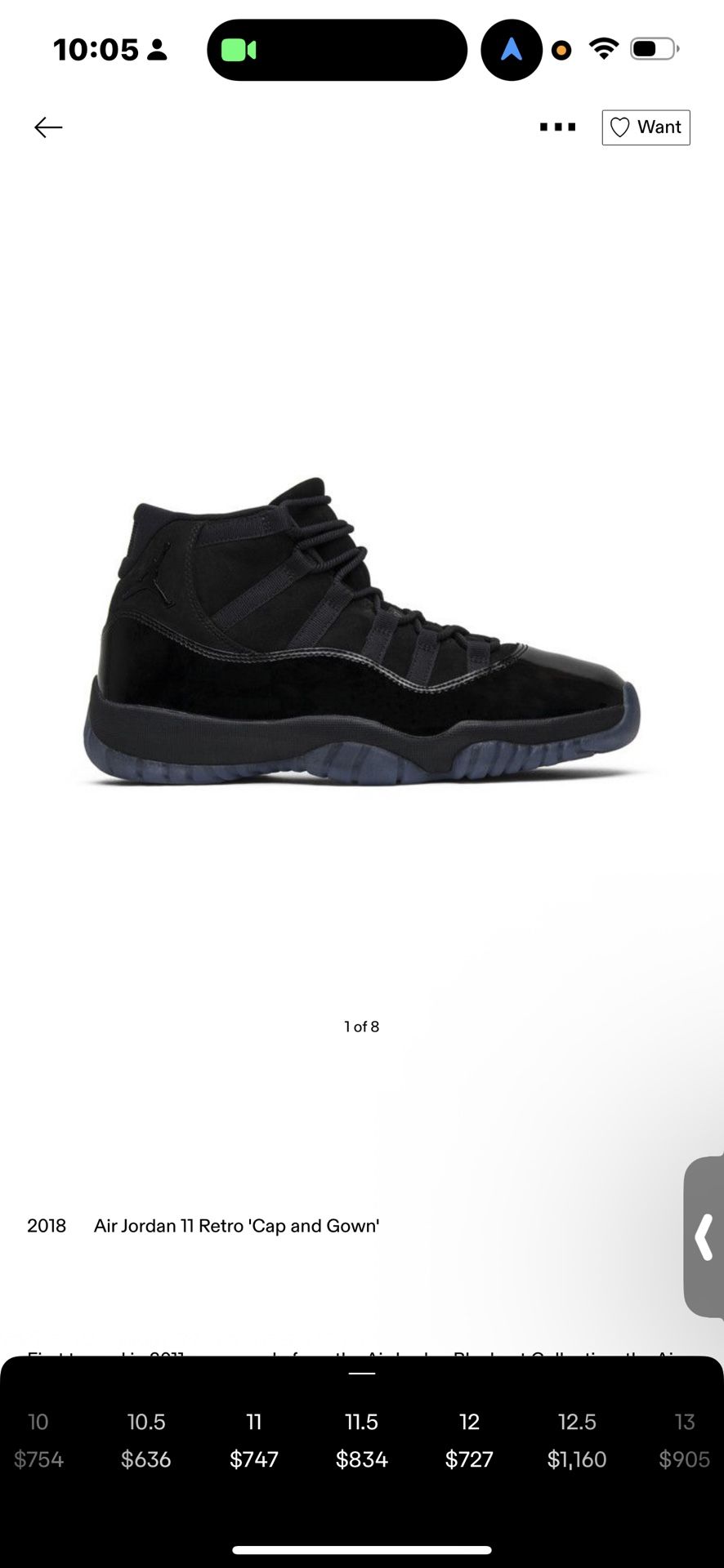Jordan 11 Retro “cap And Gown’