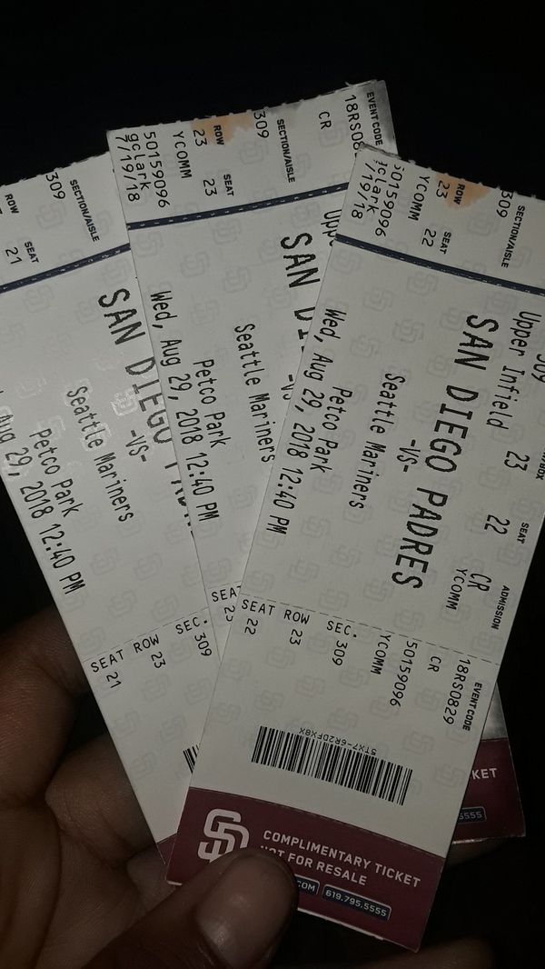 San Diego Padres Tickets For Sale In Coronado CA OfferUp