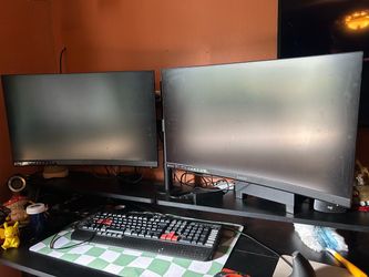 27in curved gaming monitors and mount 165hz refresh rate