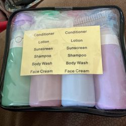 16 Pcs Silicone Bottles Set, Leak-Proof Design, Travel Size, TSA Approved for Toiletries, Portable Containers and Best Gifts for Women (BPA Fr