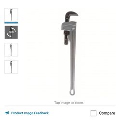 RIDGID 24”.    824   ALUMINUM   PIPE. WRENCH 