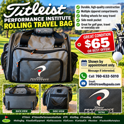 Titleist Performance Institute Rolling Briefcase