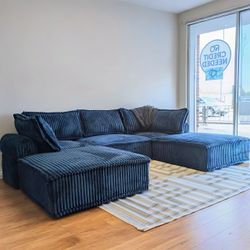 Bales Navy 5-Piece Modular Seating