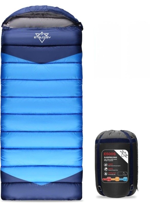 Etglcozy Sleeping Bags for Adults, Blue