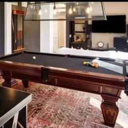 Brunswick Wellington 8’ Slate Pool Table – Premium Furniture Line (Dealer Purchased 2007)