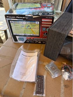Power acoustik sound GPS navigation car stereo