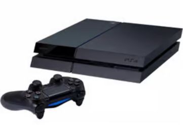 Play station 4 with two controllers