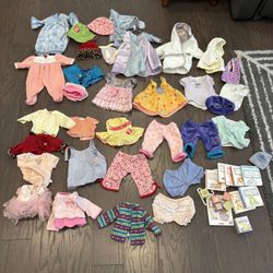Huge lot American Girl Bitty Baby clothes and accessories 