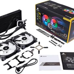 CORSAIR Hydro Series, H115i RGB PLATINUM, 280mm.  $60 firm
