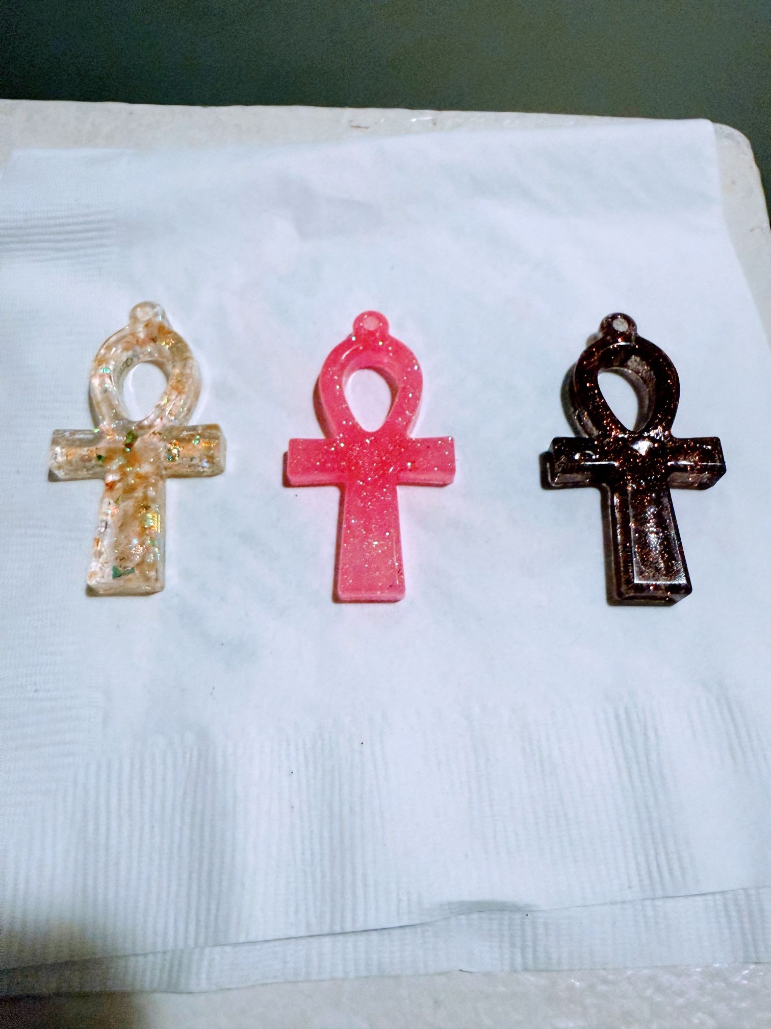 Handmade Resin Ankhs 