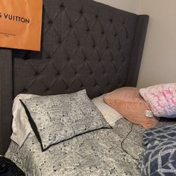 Queen Size Bed frame And mattress