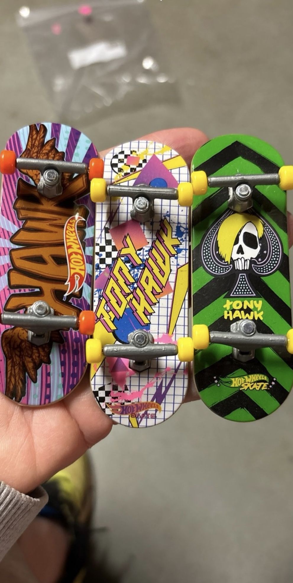 Teck Deck Fingerboard Lot. Three Complete Decks