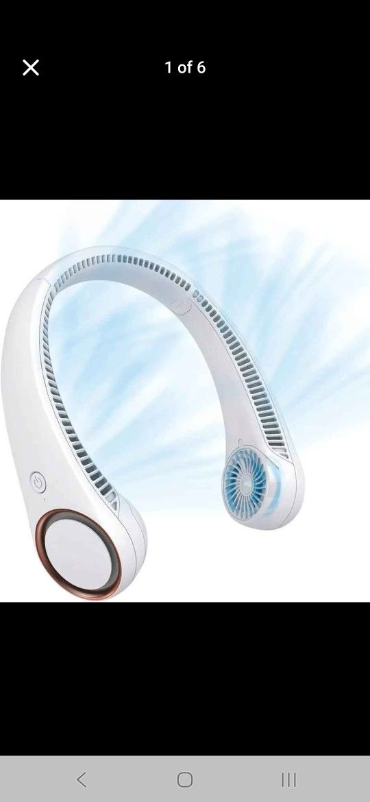 NEW - Portable Neck Fan (White)